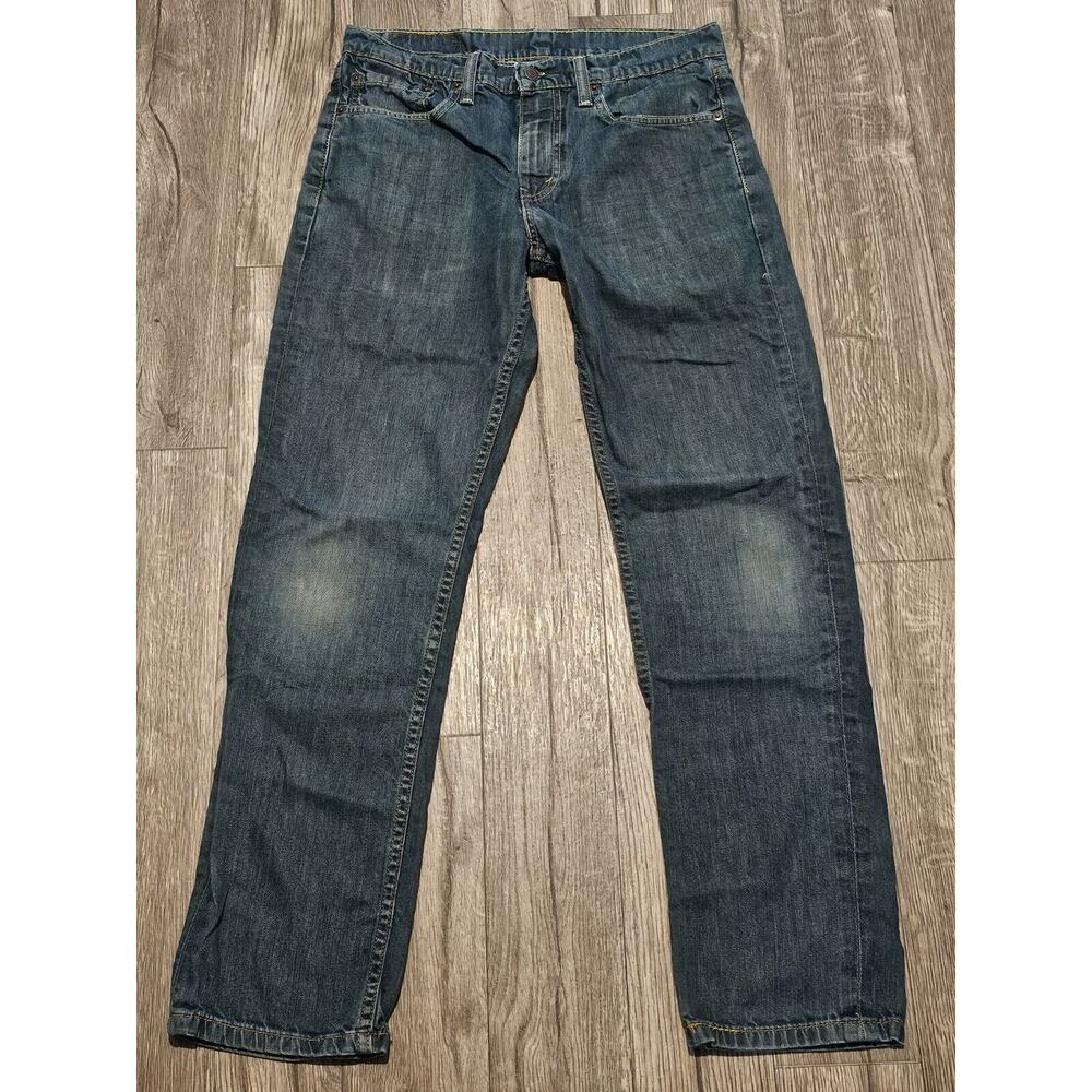 Levi's 511 Jeans Mens 30x29 (Tag 31x32) Blue Slim Fit Faded Dark Wash Casual